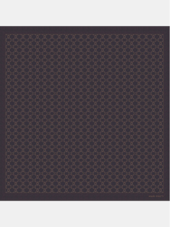 MARI PRETI MARI PRETI Foulard MONOGRAM M Marrone