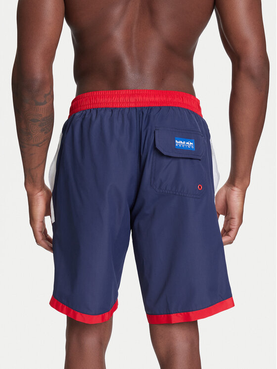 Pepe Jeans Pepe Jeans Szorty kąpielowe Red Bull Racing Block Surfer RMB10004 Granatowy Regular Fit