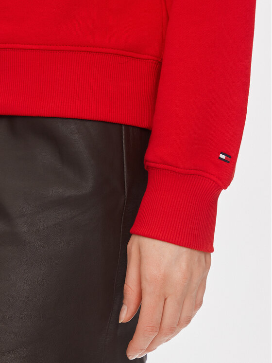 Tommy Hilfiger Tommy Hilfiger Суитшърт Flag Script WW0WW41758 Червен Regular Fit