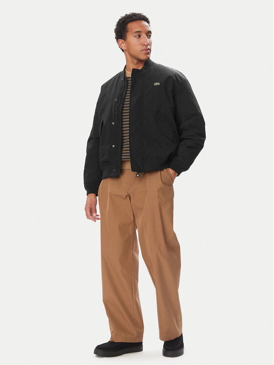 Lacoste Lacoste Μπόμπερ μπουφάν BH1204 Μαύρο Regular Fit
