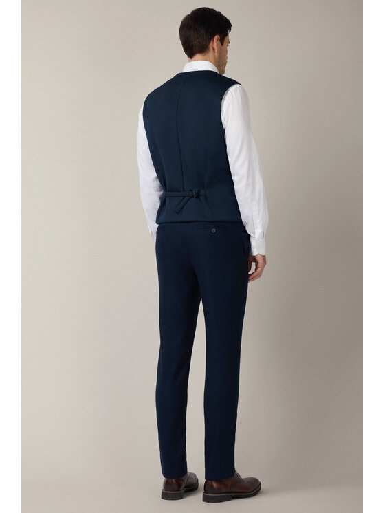 Lancerto Lancerto Kamizelka Dozza KA131225000003 Granatowy Slim Fit