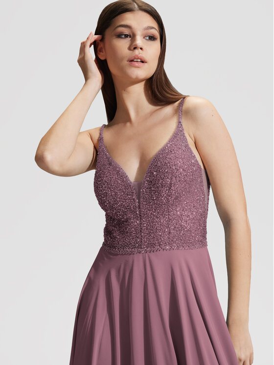 Hey Kyla Hey Kyla Rochie de seară 5AC105HK Violet Regular Fit