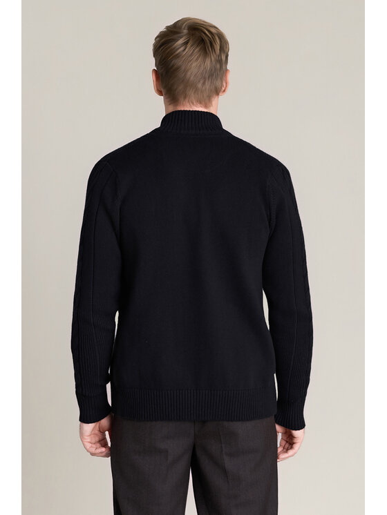 Lancerto Lancerto Sweter Jorund SW073226000080 Czarny Regular Fit