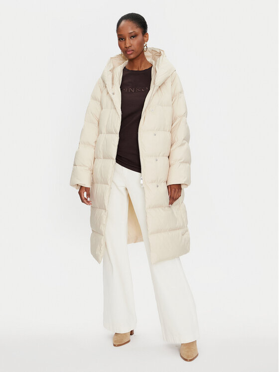 PINKO PINKO Žieminė striukė Collirio Caban 103828 A11M Smėlio Regular Fit