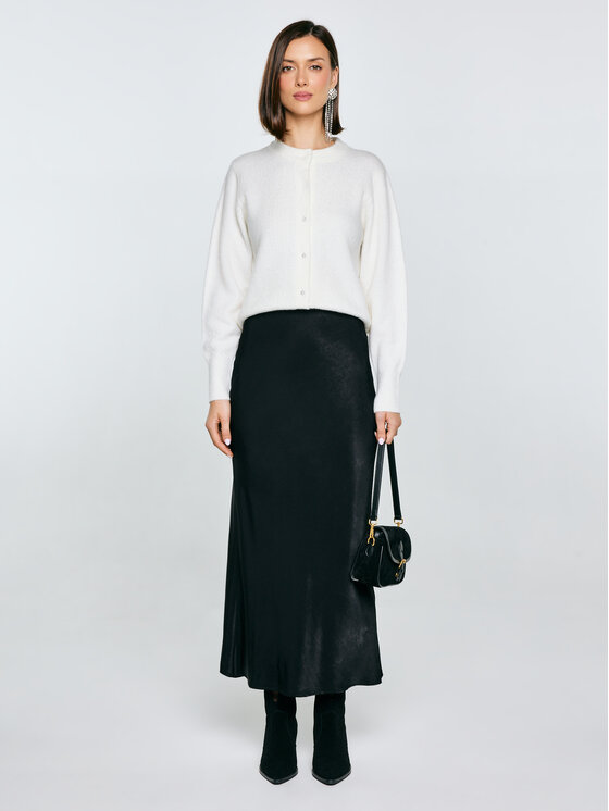 BIG STAR BIG STAR Spódnica midi ELENI Czarny Slim Fit