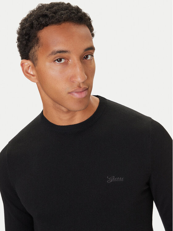 Guess Guess Džemperis M5YR26 Z0122 Melns Slim Fit