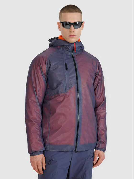 4F 4F Kurtka wielofunkcyjna FREEMAKE Szary ciemny Regular Fit