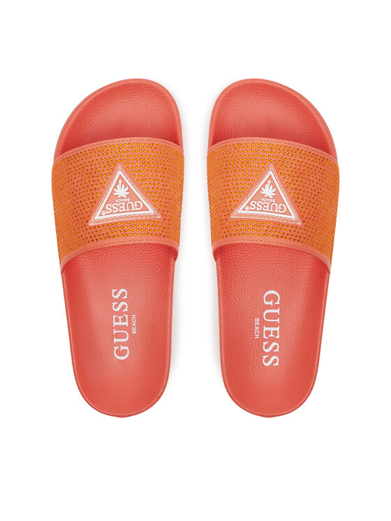 Guess Guess Klapki E4GZ25BB00F Pomarańczowy