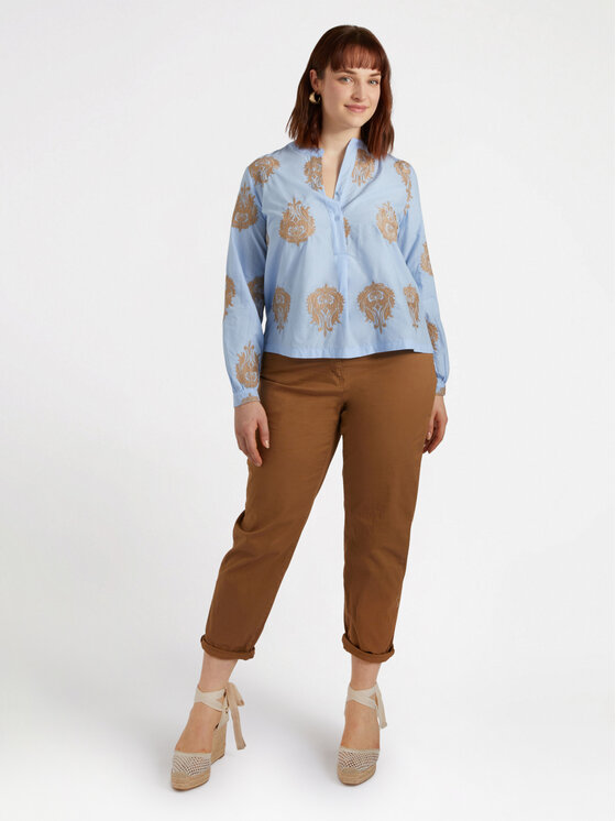 Fiorella Rubino Fiorella Rubino Spodnie materiałowe P180T005026N002 Brązowy Regular Fit