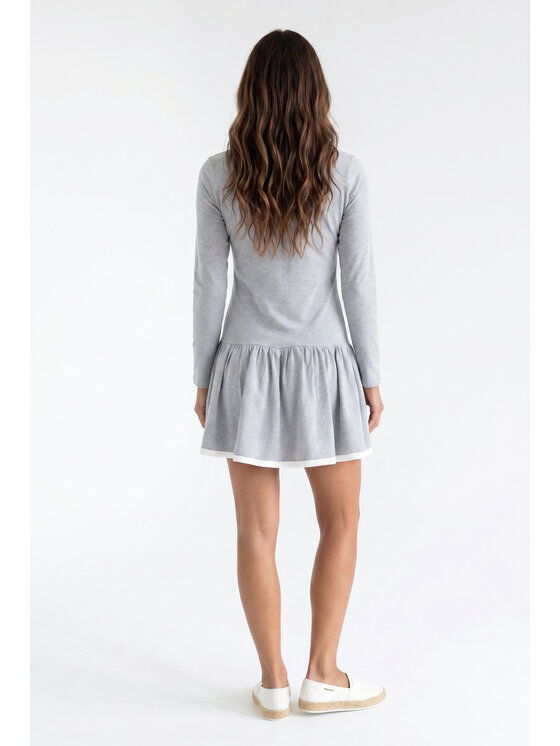 FIGL FIGL Sukienka codzienna M1379 Szary Straight Fit