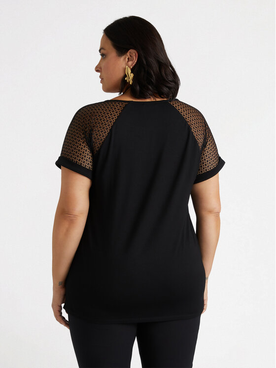 Fiorella Rubino Fiorella Rubino T-shirt G157L008466N033 Nero Regular Fit