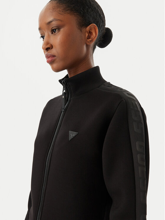 Guess Guess Majica dugih rukava Allie V2YQ17 K7UW2 Crna Regular Fit