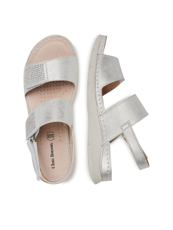 Clara Barson Clara Barson Sandále WS040801-01 Strieborná