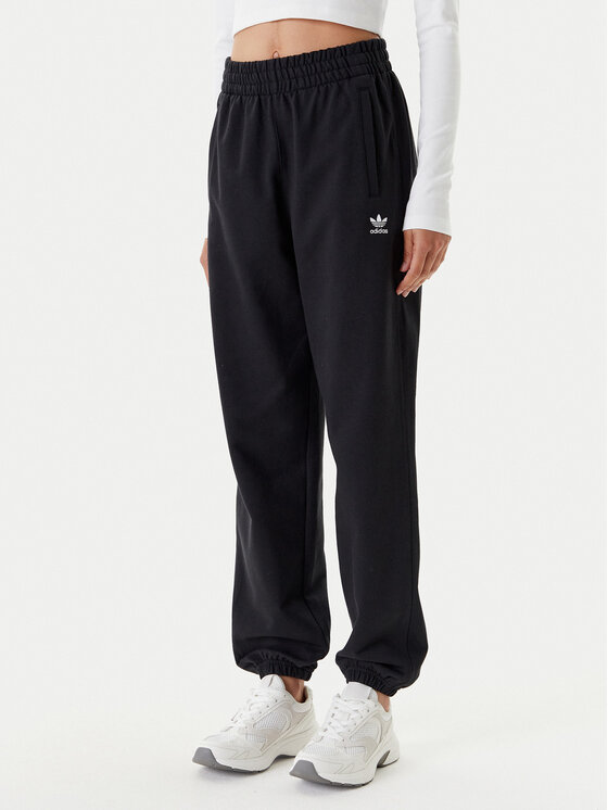 adidas adidas Teplákové kalhoty Essentials French Terry IW0952 Černá Loose Fit