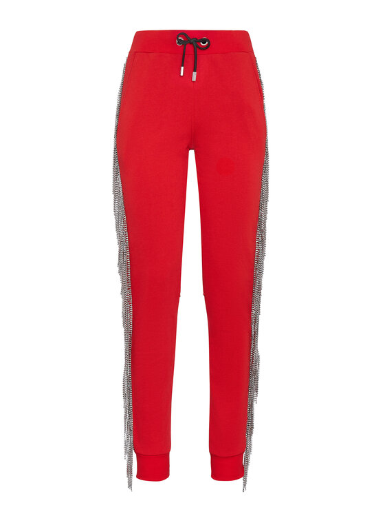 PHILIPP PLEIN PHILIPP PLEIN Joggers kalhoty 21921 Červená Regular Fit