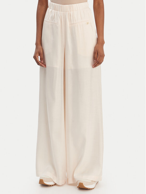 Liu Jo Sport Liu Jo Sport Штани з тканини TA6005 T322A Бежевий Relaxed Fit