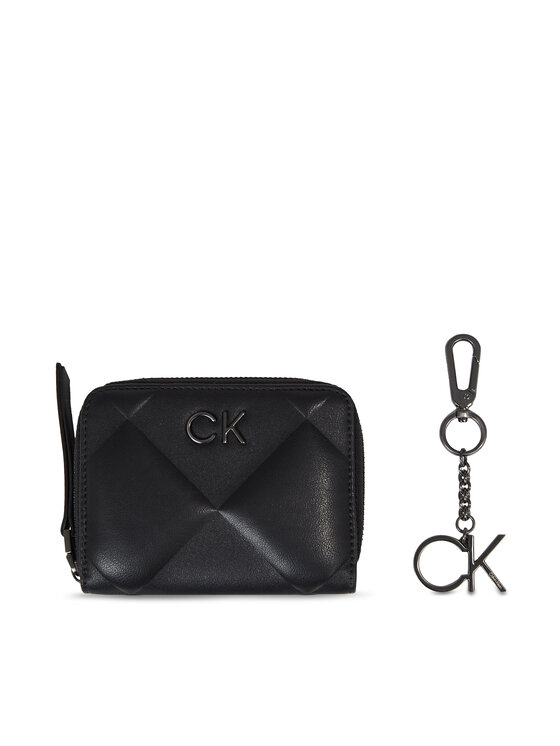 Calvin Klein Calvin Klein Rahakoti ja võtmehoidja komplekt Ck Quilt Wallet Md/ Key Chain K60K611329 Must