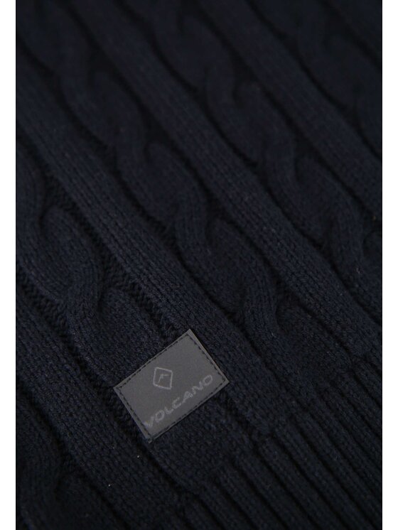 Volcano Volcano Sweter S-ZOOM Niebieski Regular Fit