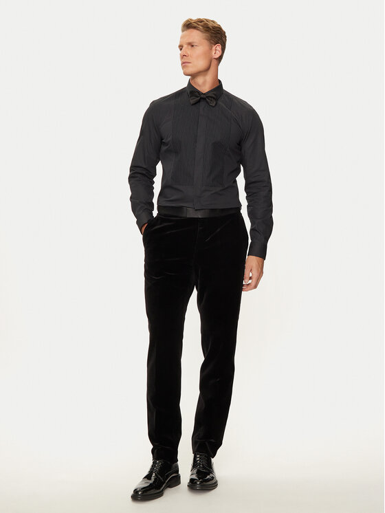 BOSS Boss Koszula H-Hank Party 50527671 Czarny Slim Fit