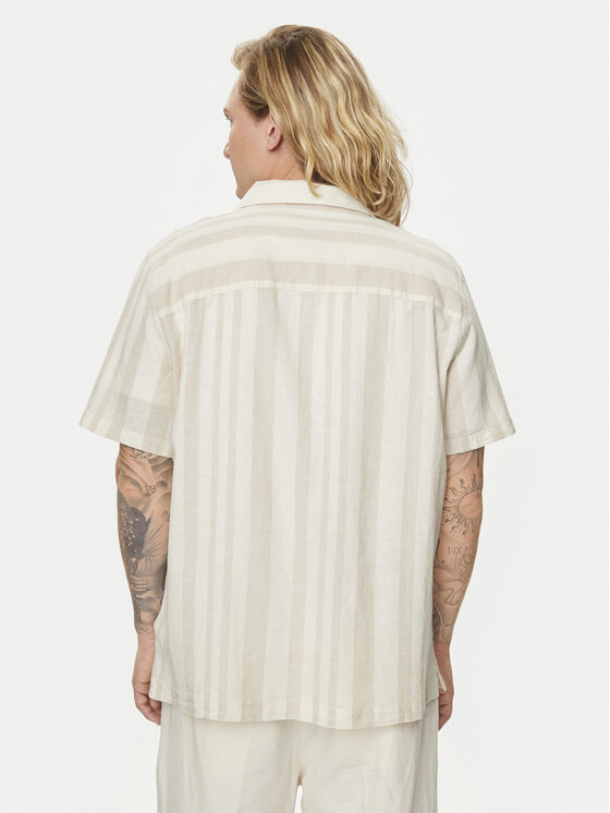 Gap Gap Koszula 855348 Beżowy Regular Fit