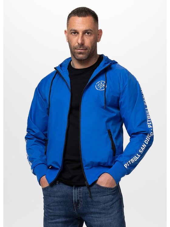 PITBULL PITBULL Kurtka przejściowa ATHLETIC TAPE Niebieski Regular Fit