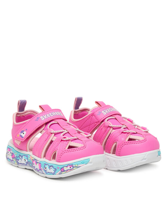 Skechers Skechers Sandały Play Scene Splash - Cute Crew 303162N/PKLP Różowy