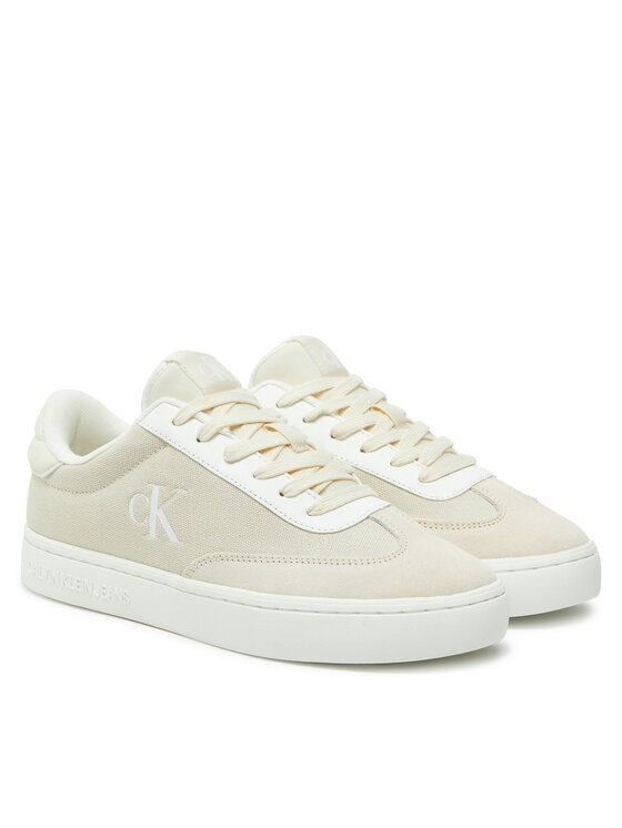 Calvin Klein Jeans Calvin Klein Jeans Laisvalaikio batai Classic Cupsole Low Mix Mg Wn YW0YW01636 Écru