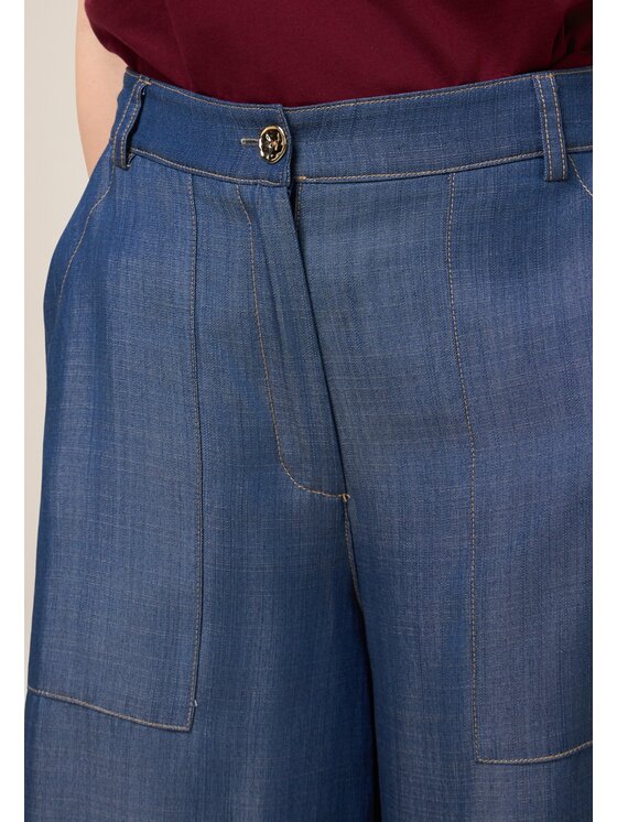 Oltre Oltre Jeansy P435R008754N034 Niebieski Regular Fit