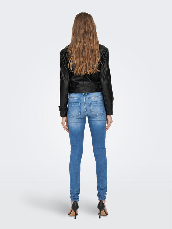 ONLY ONLY Jakna od imitacije kože 15293027 Crna Regular Fit