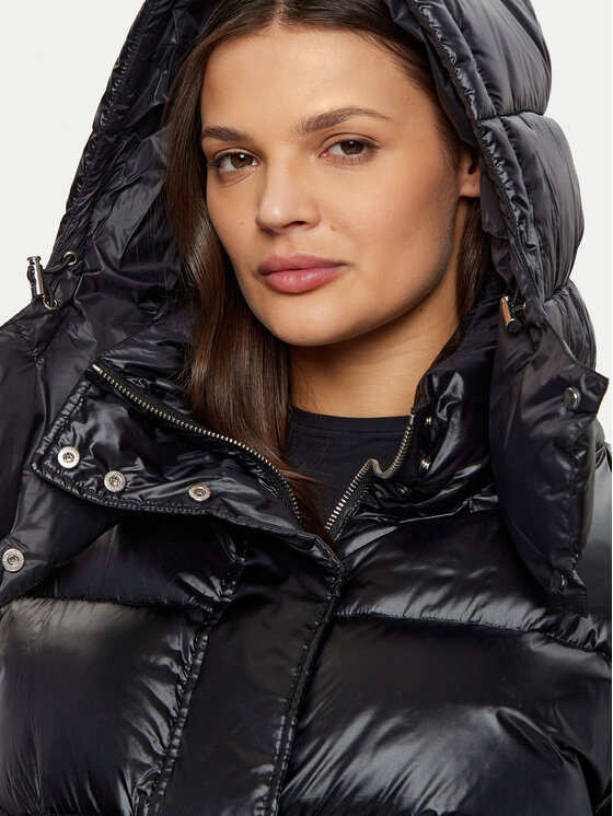 Patrizia Pepe Patrizia Pepe Geacă din puf 2O0050/A9M0-K103 Negru Regular Fit