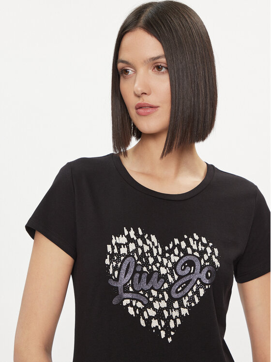 Liu Jo Liu Jo Тишърт WA4108 JS923 Черен Regular Fit
