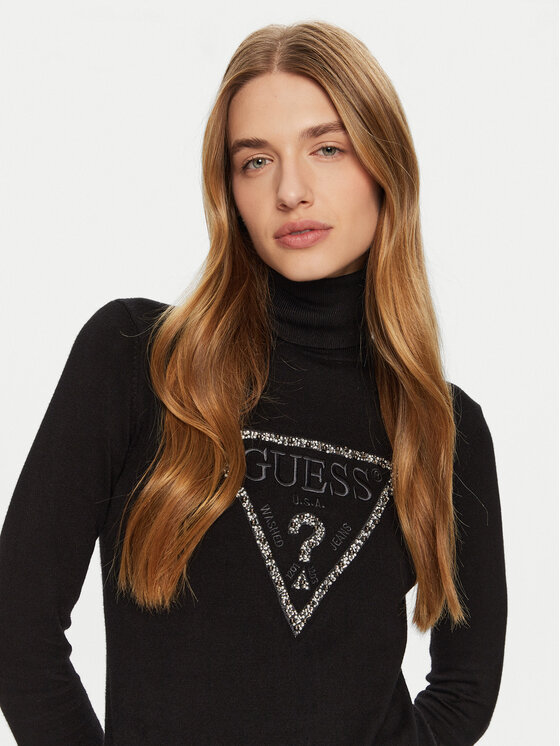 Guess Guess Rolák Piper W4BR03 Z2NQ2 Čierna Regular Fit