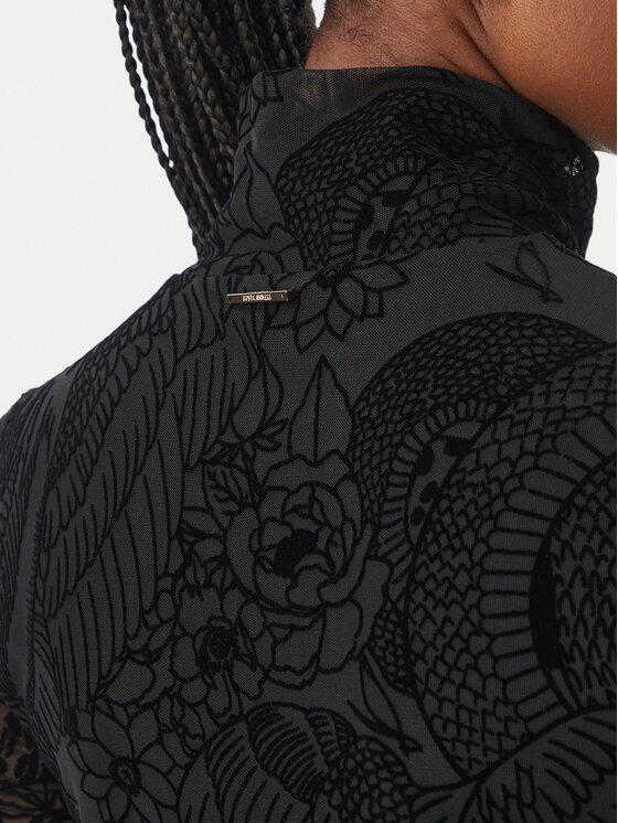 Just Cavalli Just Cavalli Halenka 81PAH617 JS569 Černá Slim Fit