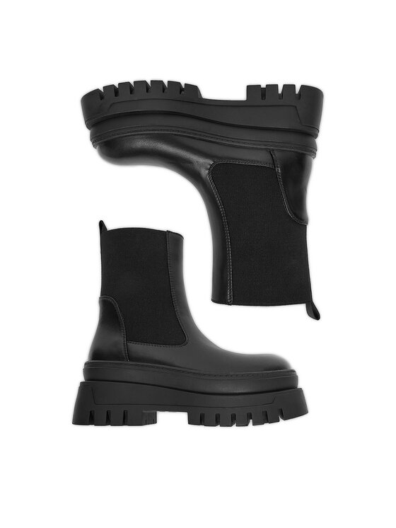DeeZee DeeZee Kotníková obuv s elastickým prvkem CEO-HY60290S-1 Černá