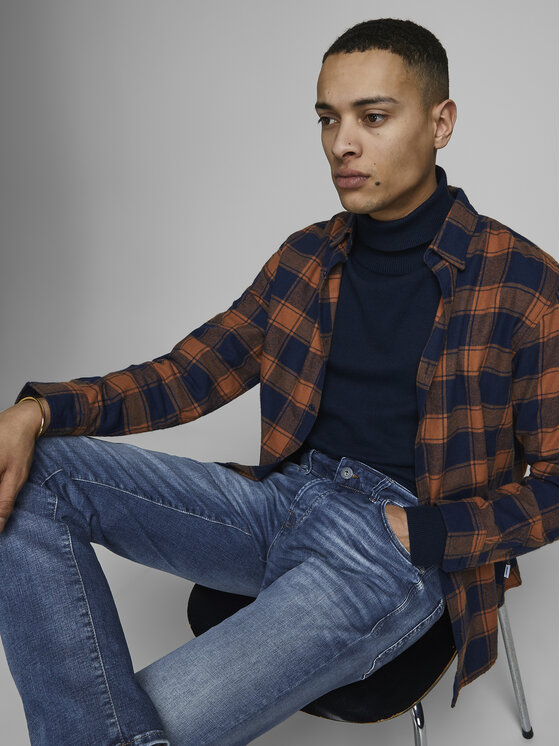 Jack&Jones Jack&Jones Jeans hlače Glenn 12148275 Modra Slim Fit