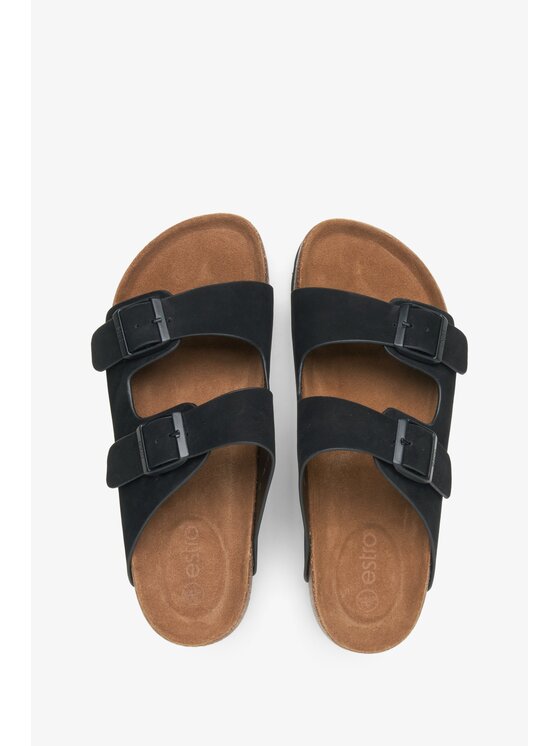 Estro Estro Παντόφλες ER00115496 Μαύρο