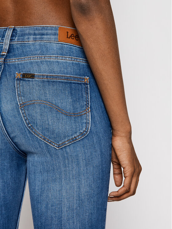 Lee Lee Jeansy Scarlett Cropped L30CPFYO 112106375 Niebieski Skinny Fit