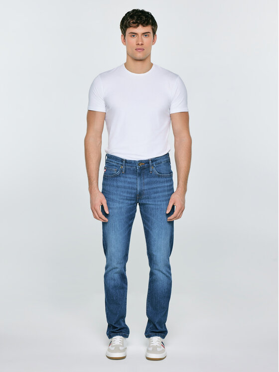 BIG STAR BIG STAR Jeansy TERRY HIGH WAIST Granatowy Slim Fit