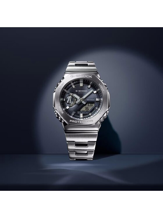 Casio Casio Zegarek GM-2110D-8AER Srebrny