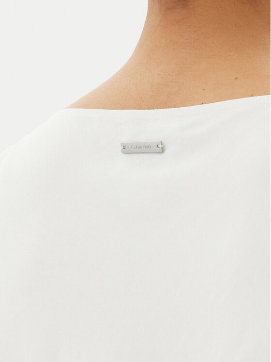 Calvin Klein Calvin Klein Sukienka letnia K20K208355 Biały Regular Fit
