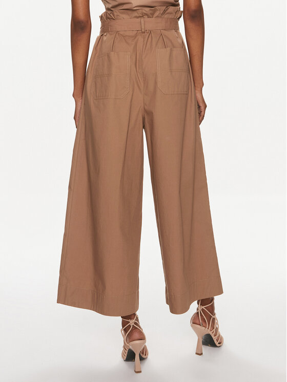 PINKO Pinko Pantaloni culotte Poseidone 103006 A1N3 Maro Relaxed Fit