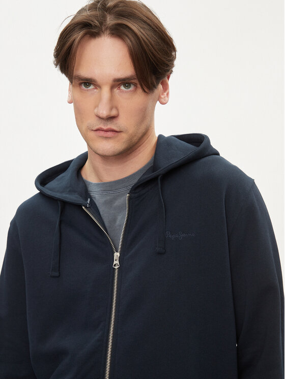 Pepe Jeans Pepe Jeans Mikina Joe Zip PM582572 Tmavomodrá Regular Fit