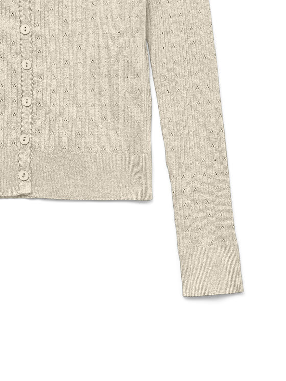 Vero Moda Vero Moda Kardigan Silje 10340553 Beżowy Regular Fit