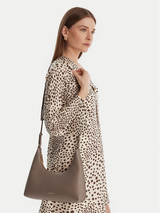 Calvin Klein Calvin Klein Táska Foil Logo Conv Shoulder Bag LV04F3272G Bézs
