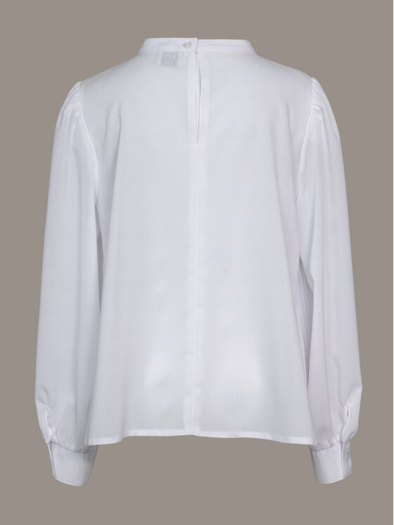 SLY SLY Bluzka 4S-106 Biały Comfortable Fit