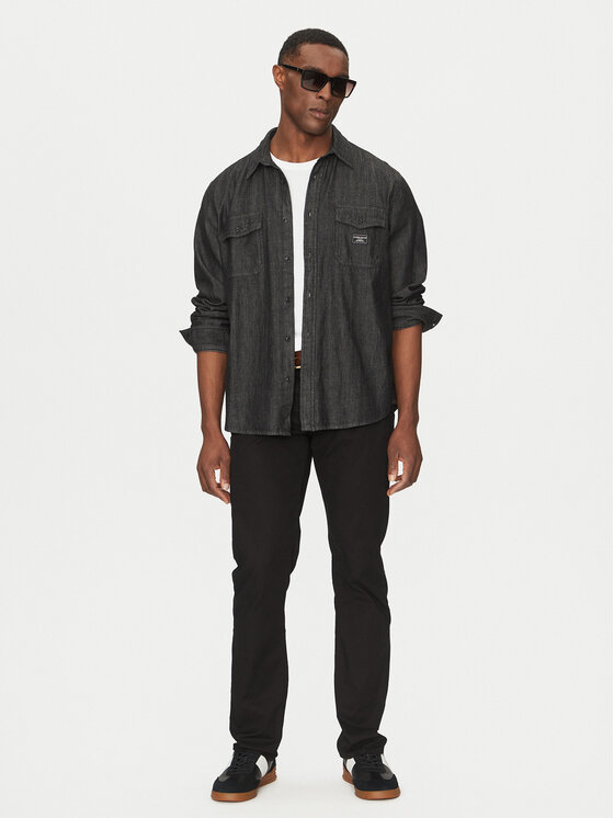 Guess Jeans Guess Jeans Hemd M5RH56 D5M91 Schwarz Comfort Fit