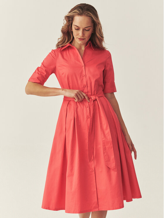 TATUUM Tatuum Sukienka codzienna NIKI 1 Różowy Flare Fit