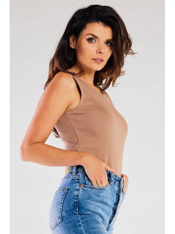 Infinite You Infinite You Top M285 Beige Basic Fit