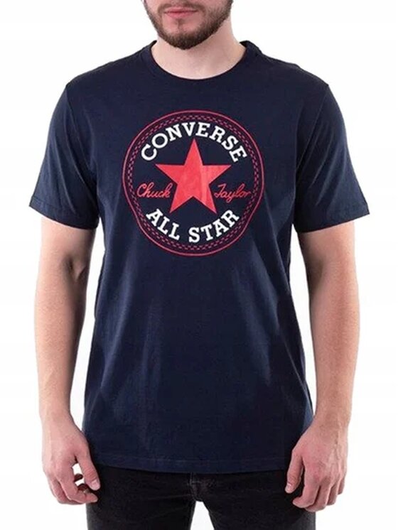 Converse Converse T-Shirt Chuck Taylor Granatowy Regular Fit