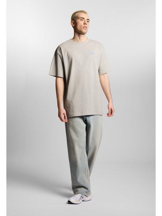 PROSTO. PROSTO. T-Shirt Big log Infinity Szary Oversize